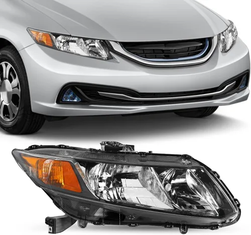 Vista 13 de JSBOYAT Reemplazo del conjunto de faros para Honda Civic Coupe 2014-2015 de 2 puertas estilo OE (L+R)