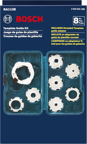 Vista 4 de Juego de plantillas guía para router de 8 piezas Bosch RA1128
