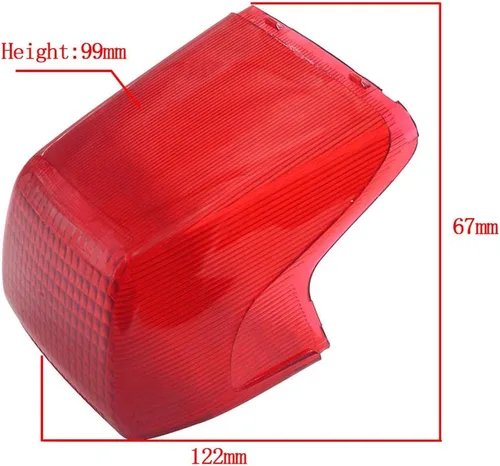 Vista 5 de AHL ABS plástico luz trasera shell luces de freno traseras luces traseras lámparas traseras para Honda AX-1