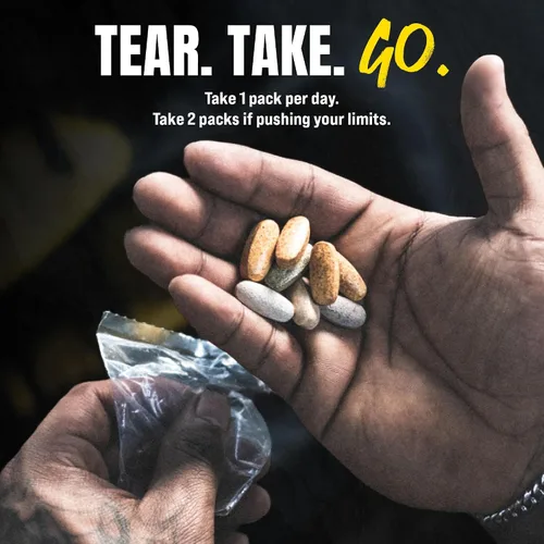 Vista 4 de Animal Pak - Multivitamínico conveniente para hombres y mujeres, paquete diario todo en uno de vitaminas y suplementos - Zinc, vitaminas C, B, D