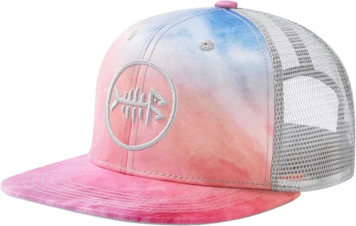 Vista 8 de BASSDASH Gorra de Camionero de Ala Plana Ajustable con Snapback y Malla para Hombres y Mujeres Verde militar
