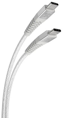 Vista 8 de Scosche CCB1-SP Strikeline Premium USB-C a USB-C Cable trenzado de carga y sincronización de 1 pie, color negro