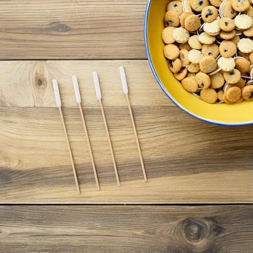 Vista 9 de Levemolo PET Ear Cleaning Wooden Handle 500pcs Cotton Swabs, Single Head
