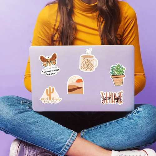 Vista 2 de 50 calcomanías inspiradoras vintage, calcomanías estéticas motivacionales para mujeres, adultos, niños, adolescentes, profesores, calcomanías