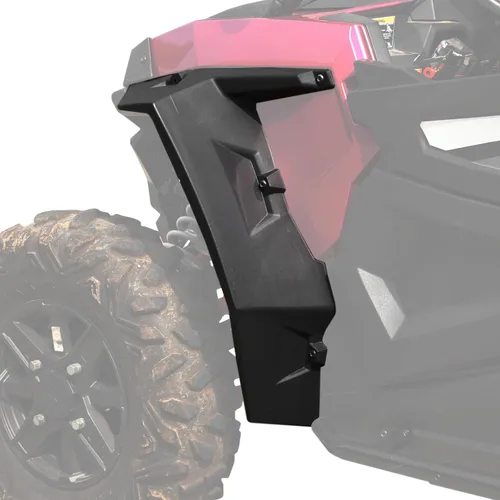 Vista 10 de A & UTV PRO Deflector de guardabarros izquierdo para Can-Am Maverick X3 Max Turbo R Xds 2017-2024 2025, extensiones combinadas para guardabarros