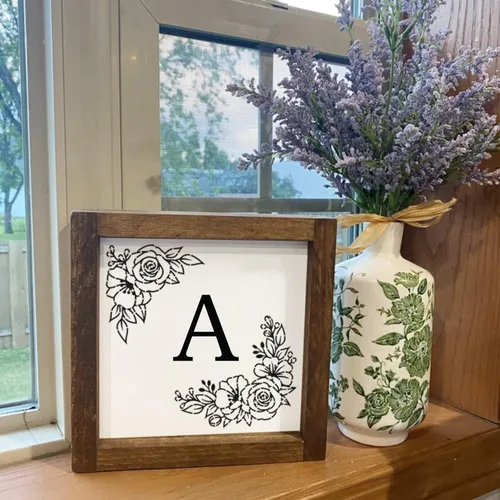 Vista 3 de 11 plantillas de flores grandes para paredes, tela de lona, manualidades, plantilla floral de rosa para pintar sobre madera, reutilizable, magnolia