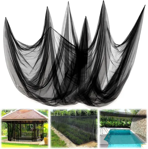 Vista 12 de ANPHSIN 2 barreras de red de jardín – 10 x 13 pies para cada red de malla de jardín de pájaros, malla de jardín resistente para terrazas, balcones