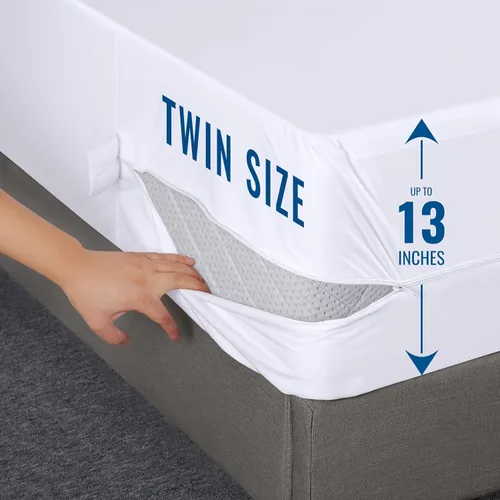 Vista 6 de Utopia Bedding Funda con cremallera de tamaño individual y funda de almohada estándar