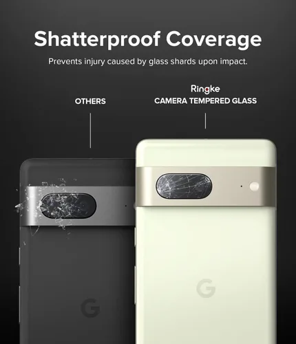 Vista 7 de Ringke Protector de lente de cámara [3 unidades/protección multicapa] compatible con Google Pixel 7, protector de lente de cámara de vidrio templado