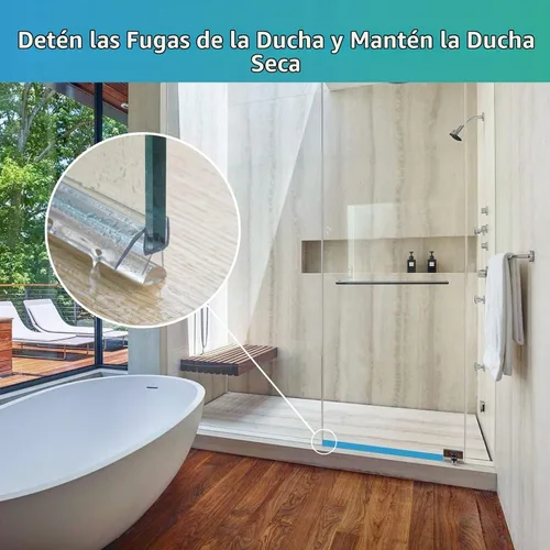 Vista 5 de Junta inferior para puerta de ducha, 2 piezas de 1/2 x 36 pulgadas