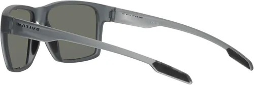 Vista 5 de Native XD9041 Breck Square - Gafas de sol para hombre, cristal ahumado mateazul polarizado, 2.205 in, Cristal ahumado matepolarizado espejo azul