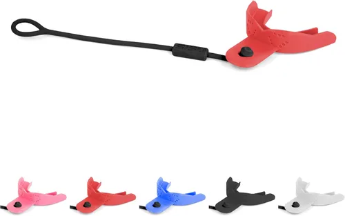 Vista 9 de SISU Protector bucal Tether - Protección preformada con correa para fútbol, hockey, lacrosse, deportes de casco enjaulado – Remoldable hasta 20