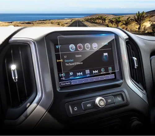Vista 16 de Protector de pantalla GMC Sierra 1500 2022-2026, para Protector de pantalla Silverado 1500 2022-2026, panel de instrumentos de 12.3 pulgadas, vidrio