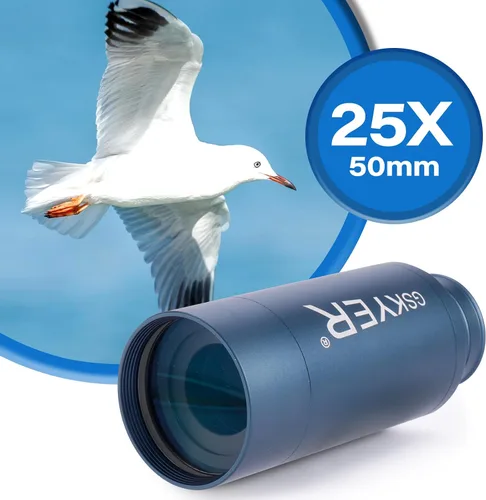 Vista 4 de Telescopio monocular de 25 x 50, monoculares para adultos de alta potencia: zoom compacto HD para hombres, regalos geniales con prisma BAK4 y lente