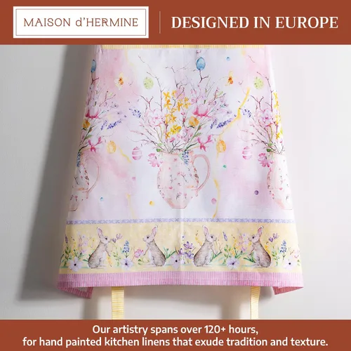 Vista 434 de Maison d' Hermine Delantales para mujer con bolsillo, 100% algodón (27.50 x 31.50 pulgadas)
