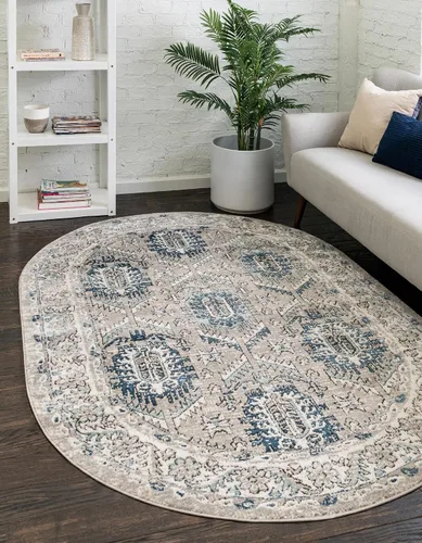Vista 30 de Unique Loom Colección Nyla - Alfombra de área - Princesa (2 pies x 3 pies 1 pulgada, rectangular, rosa salmón/marrón)