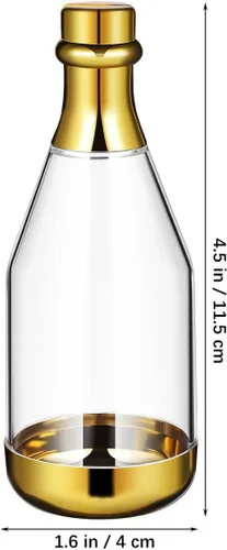Vista 4 de Contenedor para botellas de dulces, 20 botellas pequeñas de plástico transparente para dulces, contenedor de botellas para baby shower, boda, fiesta