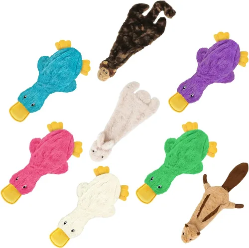 Vista 10 de Best Pet Supplies Juguetes chirriantes para perros con tela suave y duradera para mascotas pequeñas, medianas y grandes, juguete interactivo