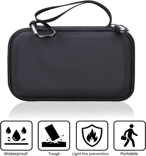 Vista 4 de Funda para computadora de vuelo ASA CX-3 - Avanzada electrónica E6B - Bolsa de almacenamiento protectora de viaje dura, solo caja (negro)