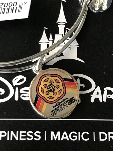 Vista 2 de Alex and Ani Disney Parks Epcot 35 aniversario pulsera (plata), No es una piedra preciosa