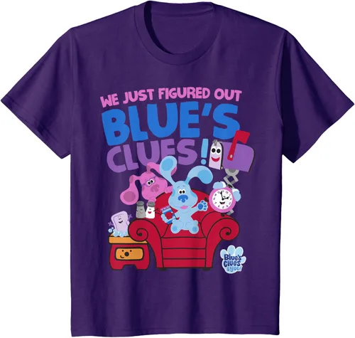 Vista 20 de Blue's Clues & You Group Shot Just Figured Out Blue's Clues Camiseta Negro
