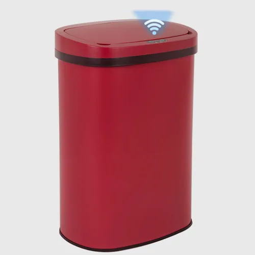 Vista 8 de PayLessHere Basurero automático de cocina con tapa, 50 litros, 13 galones, sin tacto, de acero inoxidable cepillado, de alta capacidad, para baño