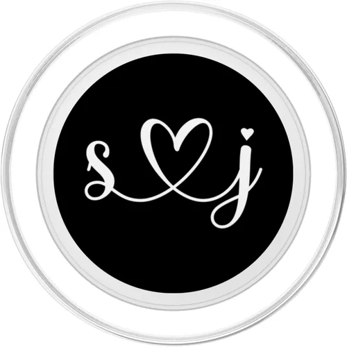 Vista 2 de S Love J Bride Boyfriend & Girlfriend Letra S y J Letter PopSockets MagSafe PopGrip para iPhone