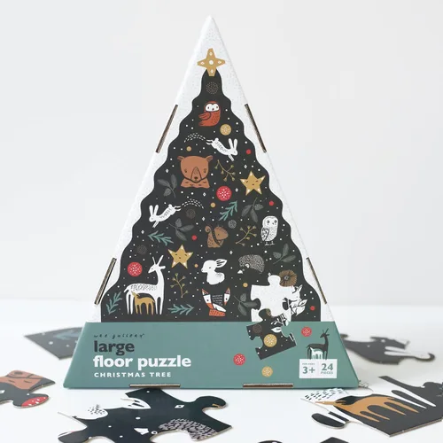 Vista 7 de Wee Gallery Rompecabezas de piso, rompecabezas jumbo de 24 piezas para niños pequeños, actividad de aprendizaje temprano, desarrollo de habilidades