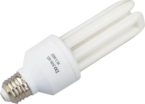 Vista 3 de LUCKY HERP Bombilla fluorescente de pájaro UVB 2.4% de 20 W, luz aviar de espectro completo para loros, cacatúas y conures, promueve la vitamina D3