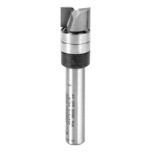 Vista 38 de Amana Tool 45487 - Broca de carburo con punta de carburo, 45487, vástago de 1/2 x 1/4 pulgadas con rodamiento de bolas superior