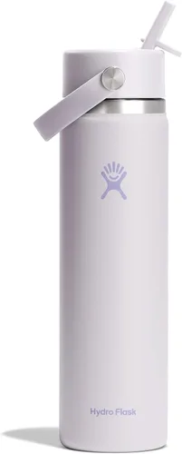 Vista 70 de Hydro Flask Botella de agua – Acero inoxidable aislado – Tapa flexible con popote de boca ancha, antiderrames, a prueba de fugas y recargable