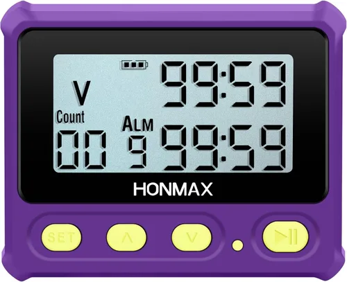 Vista 11 de Temporizador de intervalo 8200 y cronómetro, retroiluminación, carga USB-C, reloj