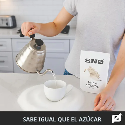 Vista 7 de SNØ Edulcorante de xilitol de abedul puro, sustituto del azúcar, bolsa