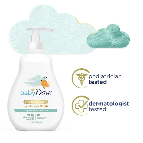 Vista 7 de Baby Dove Sensitive Moisture Loción facial y corporal de 13 onzas (paquete de 4)