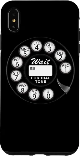 Vista 11 de Divertida caja del teléfono del dial rotatorio analógico retro retro negro lindo negro para el iPhone 17