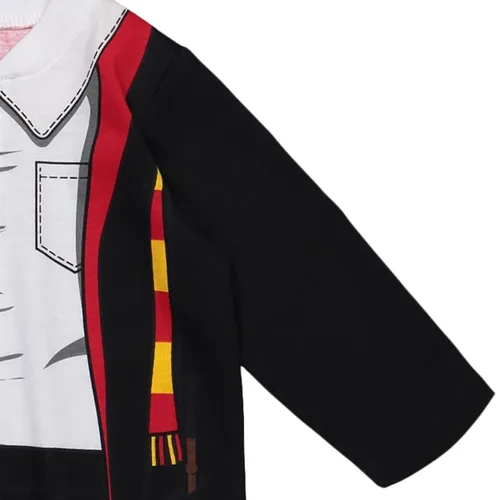 Vista 6 de Warner Bros Overol con cremallera y capa de disfraz Gryffindor Gris
