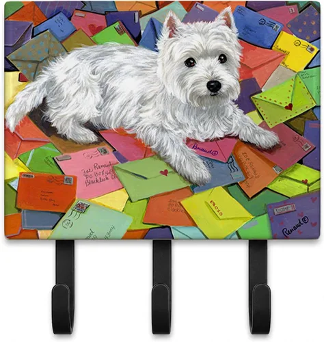 Vista 11 de Caroline's Treasures Bichon Frise Sisters - Ganchos para correa o llavero, multicolor