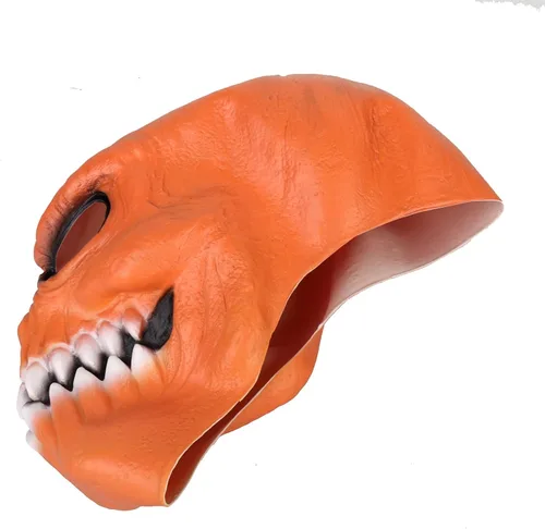 Vista 4 de HOTTERCOS Halloween Scary Pumpkin Head Creepy Jackolantern Latex Mask