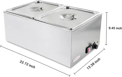 Vista 2 de Hakka Bothers Calentador eléctrico de alimentos para encimera, 120 V, 1200 W