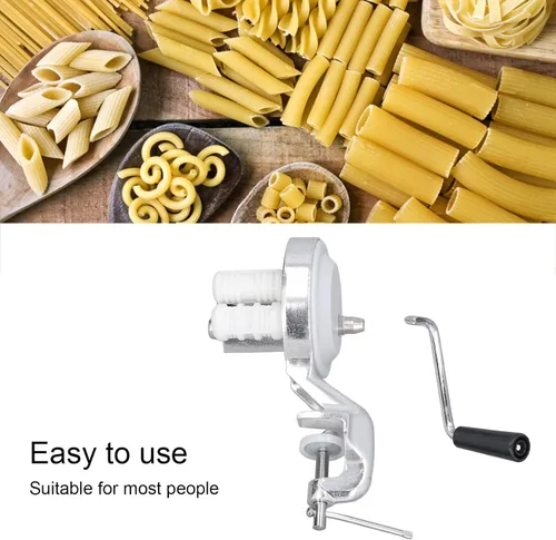 Vista 4 de Cavatelli - Máquina para hacer pasta italiana auténtica, máquina portátil de prensado de fideos para el hogar, cocina, restaurante