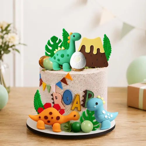 Vista 7 de Dinosaur Cake Toppers Dinosaur Birthday Cake Decorations
