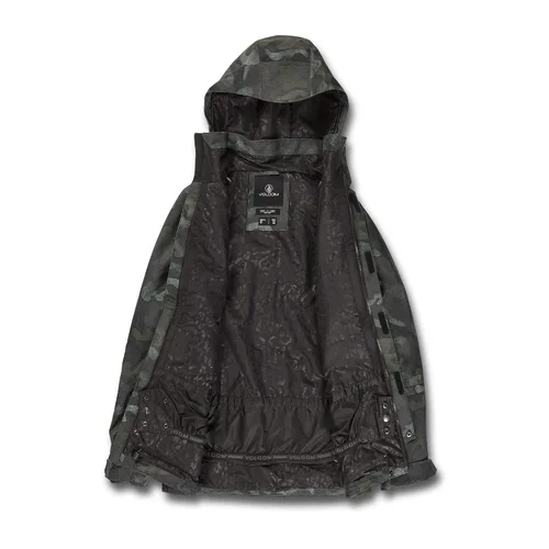 Vista 3 de Volcom Westland - Chaqueta con capucha de invierno para snowboard y esquí, PARENT