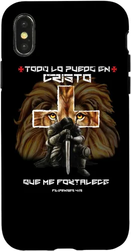 Vista 5 de Funda para iPhone 11 Pro Max Filipenses 4 13 Versos Biblicos English Regalos Cristianos