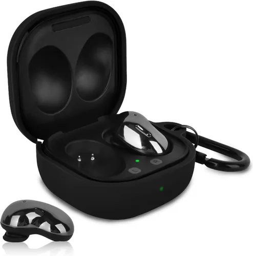 Vista 3 de Estuche de silicona AIRSPO Compatible para Samsung Galaxy Buds 2 Pro/Galaxy Buds2/ Galaxy Buds Pro 2/ Galaxy Buds Live/Galaxy Buds FE (Negro)