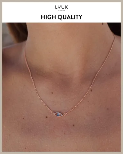 Vista 3 de LUUK LIFESTYLE Collar de filigrana de plata de ley 925 para mujer con colgante, joyería femenina de moda para la vida cotidiana, longitud ajustable