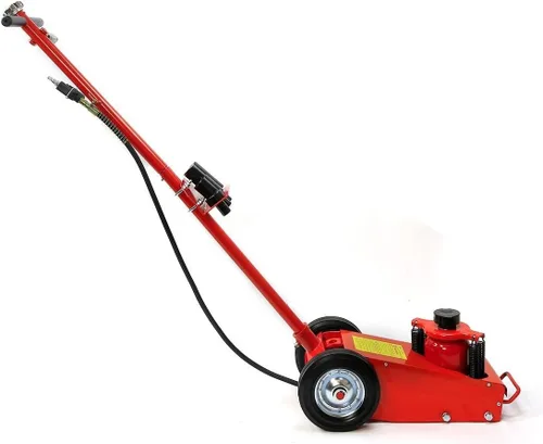 Vista 2 de XtremepowerUS gato hidráulico de servicio de 22 toneladas con eje de aire en forma de botella, con juego de ruedas y silla de extensión
