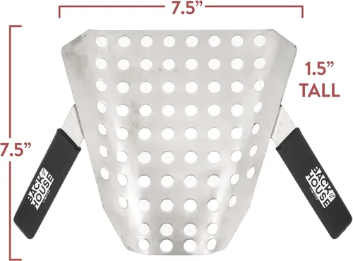 Vista 4 de Cuchara universal para palomitas de maíz, herramienta para servir para zurdos y diestros, cuchara perforada de acero inoxidable, bolsas, cubos