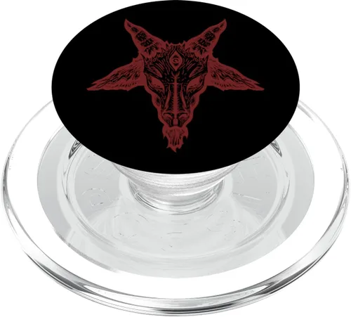 Vista 8 de Baphomet - Criatura humanoide cabra que representa el mal y el bien PopSockets adhesivo PopGrip