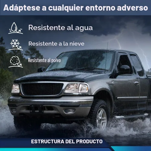 Vista 5 de Faros delanteros PIT66 compatibles con Ford F150 1997-2003, 04 F150 Heritage