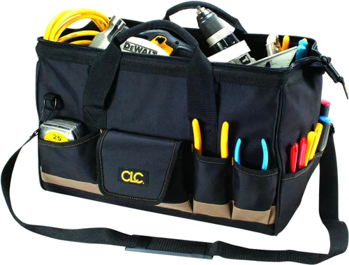 Vista 5 de CLC Custom Leathercraft 1163 - Bolsa de mano Megamouth de 18 pulgadas, 25 bolsillos